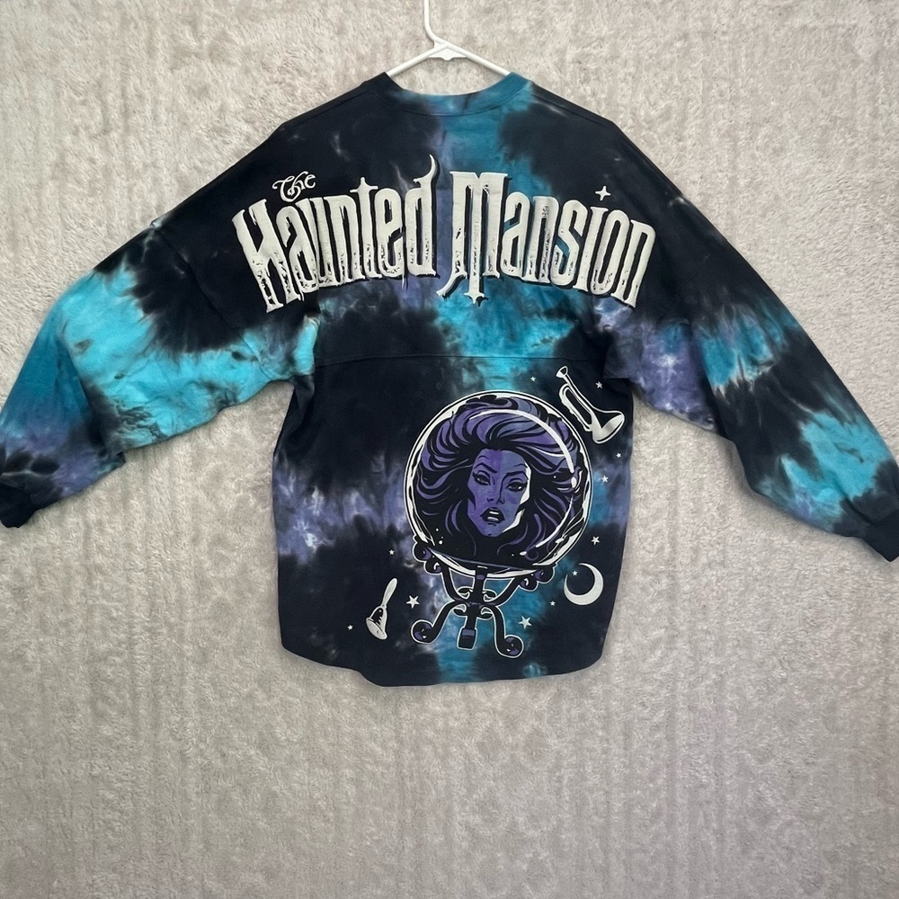 Disney Parks Haunted Mansion Madame Leota Spirit Jersey Adult XS Glows Tie-Dye
